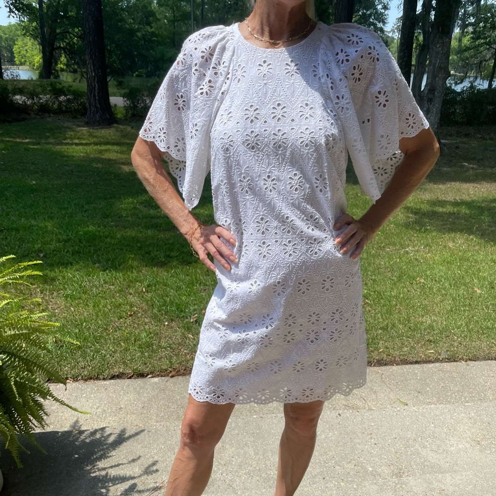 NEVER WORN Kate spade eyelet dress